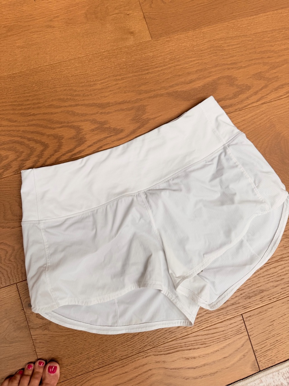 Lululemon Women's White Athletic Shorts - Lightweight Performance